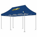 Heavy Duty Mega Aluminum 13x26 Cusotom Canopy Kit (Full Color Thermal Print, 1 Location)